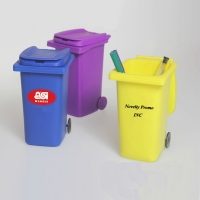 Trash Bin Pen Holder