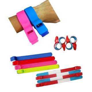 Slap Bracelet With Whistle