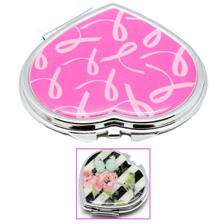 Heart Shape Cosmetic Pocket Mirror