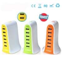 Desktop 6-Port USB Tower Charger Adapter