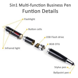 5 in1 8GB Multi-function  Stylus Pen Ballpoint Pen