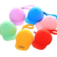 Baseball Cap Shaped Silicone Pouch