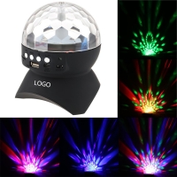 Mini LED Multi Colored Rotating Magic Ball Light Bluetooth Speaker