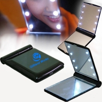 LED Lighted Folding Makeup Mirror