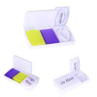 Medicine Pocket Pill Case with Cutter