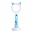 Timed Cartoon LED Table Lamp Touch Switch Bedside USB Rechargeable Eye-protecting Night Light