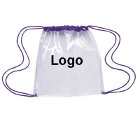 Clear PVC Drawstring Backpack