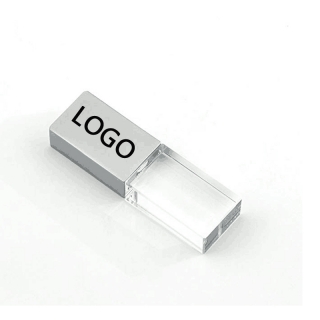 Crystal Transparent LED Light USB Flash Drives