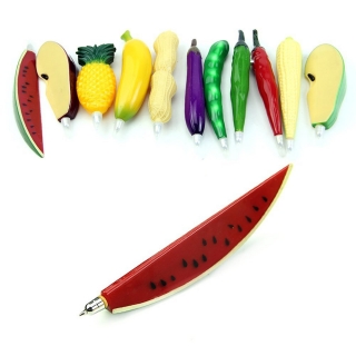 Fruit Vegetable Shaped Pen with Refrigerator Magnet