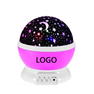 Lizber Starry Night Light Rotating Moon Stars Projector