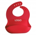 FDA Waterproof Silicone Baby Bib Pockets