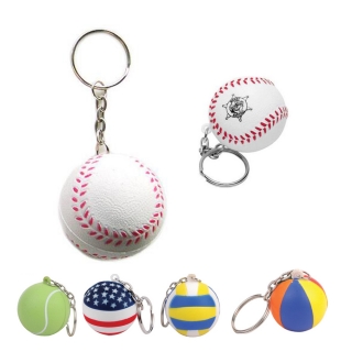 Keychain Baseball Stress Ball