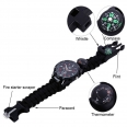 6 in 1 Multifunctional Survival Bracelet Watch