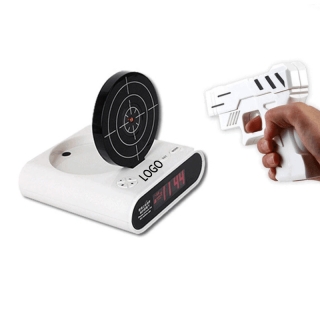 Plastic Gun Shooting Target Alarm Clock