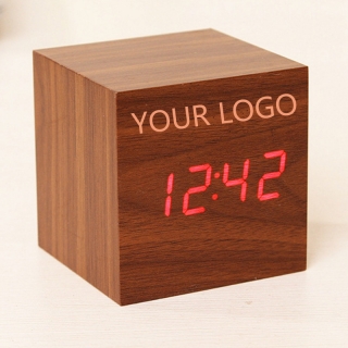 Voice-controlled LED Wood Clock