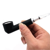 Silicone Smoking Straw Pipe With Filter Tip