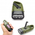 Hand Cranking Solar Powered Rechargeable Flashlight