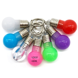 Led Flashing Bulb Keychain