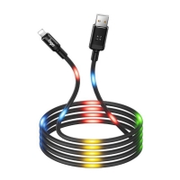 Voice Control LED USB Data Cable Charging Wire