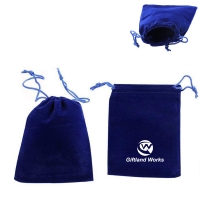 Velvet Cloth Jewelry Pouches Drawstring Bags