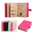 Jewelry Organizer Portable Earring Holder Book