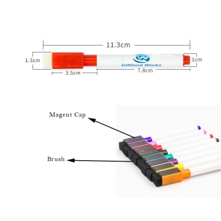 Markers With Magent Cap and Brush